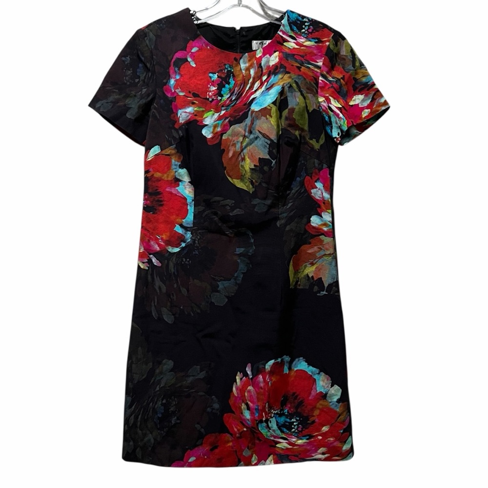 Trina Turk 4 Natasha Watercolor Sheeth Floral Dress R1